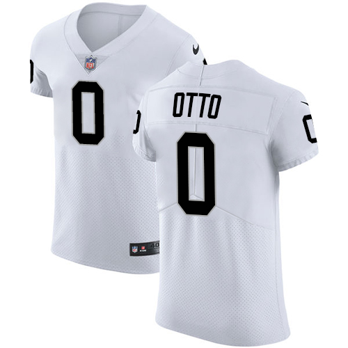 Nike Raiders #00 Jim Otto White Men's Stitched NFL Vapor Untouchable Elite Jersey